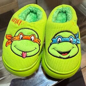 Kids Green Ninja Turtle Slippers